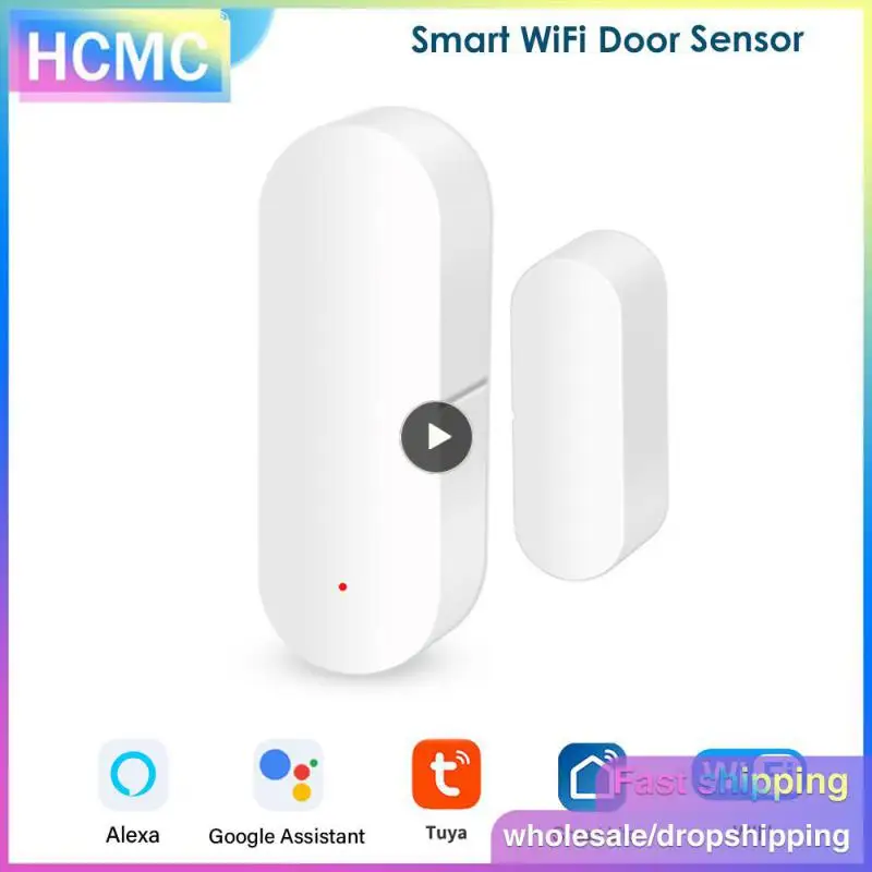 Tuya Wifi Deur Raam Sensor Draadloze Deur Open/Gesloten Detector Smart Home App Afstandsbediening/Voice Control Support Alexa Home