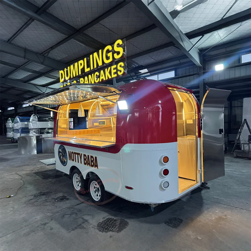 Street Food Trailer Catering Food Truck Fully Equipped Mobile Restaurant Popcorn Concession Trailers