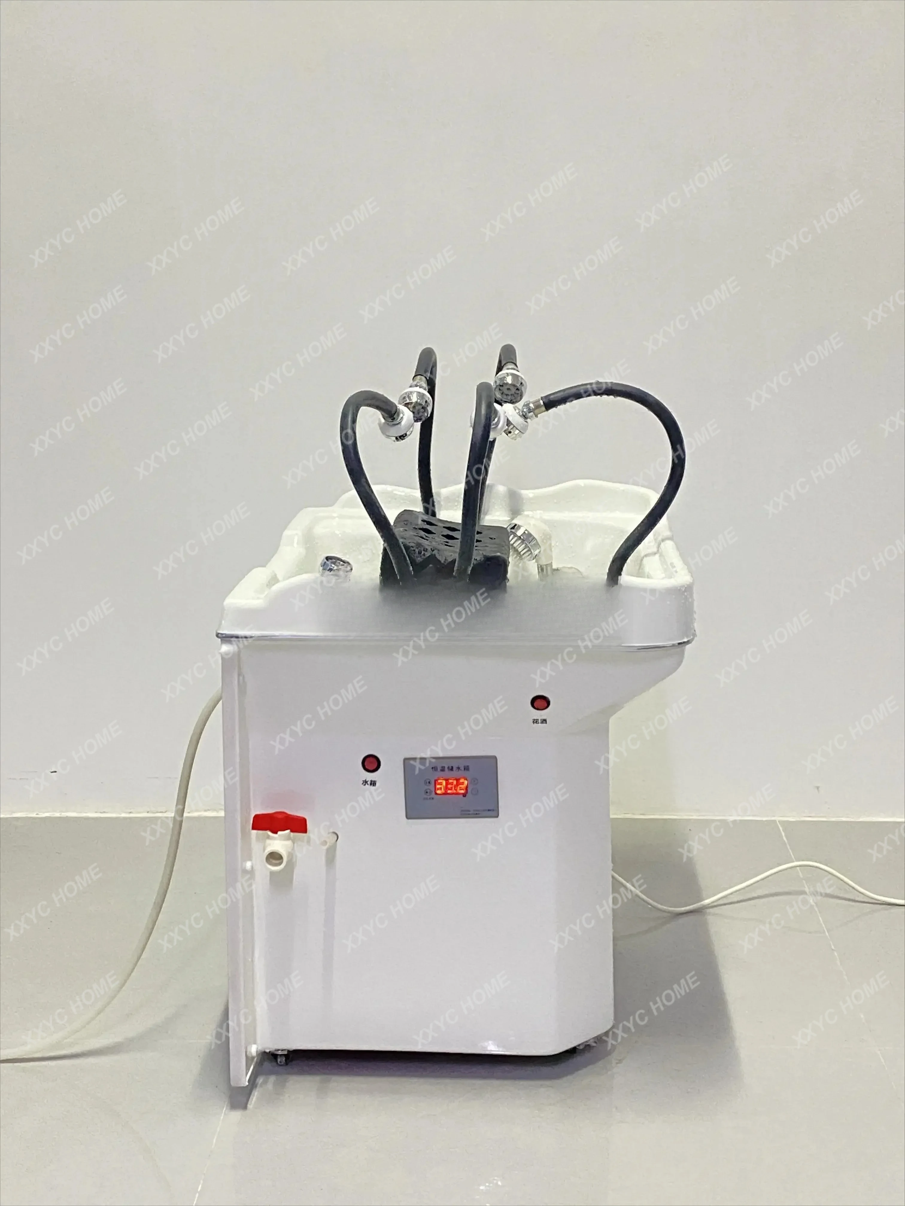 

Мобильная машина для терапии головы, циркуляция воды, фумигация, терапия для волос, парикмахерская, шампунь, раковина, массажная кровать, красивая кровать, шампунь