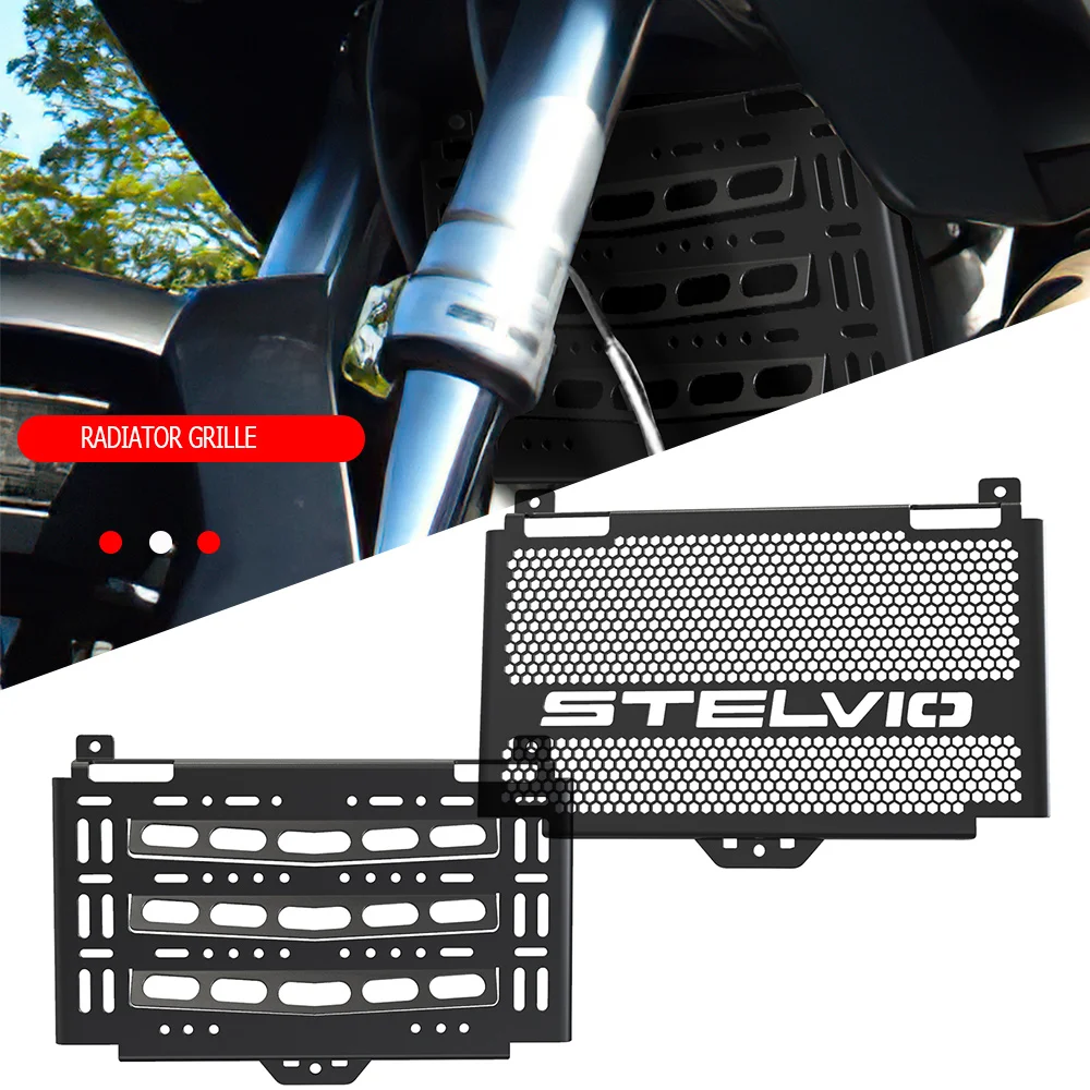 

Motorcycle Accessories For Moto Guzzi Stelvio 1200 STELVIO1200 2008 2009 2010 Radiator Grille Guard Cover Grill Protective