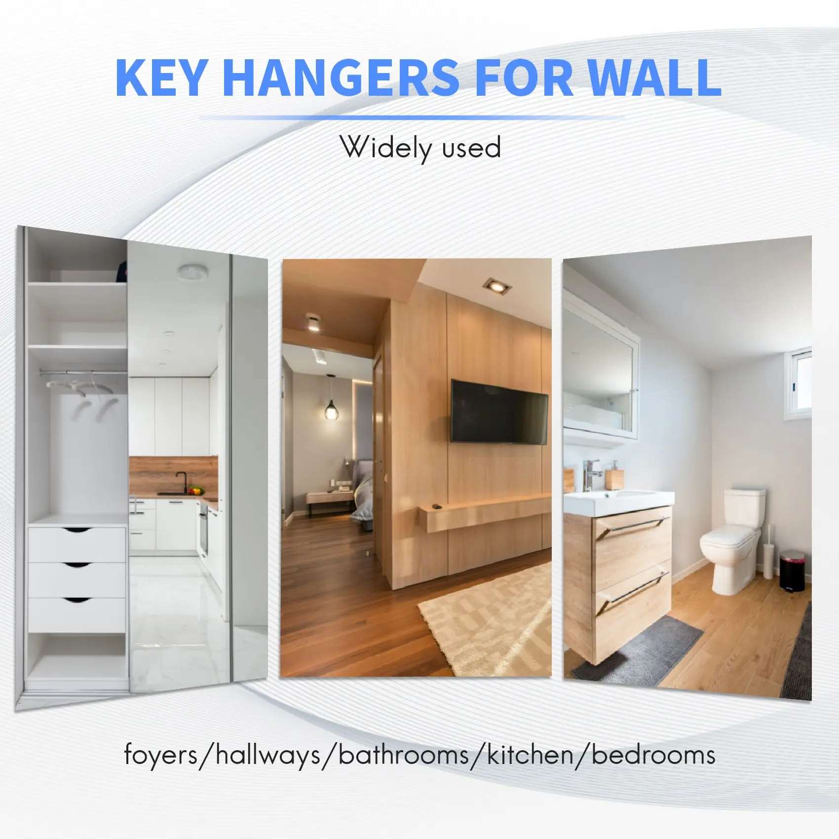 걸이용 강한 오르간 벽 후크, 접착 후크, 벽걸이 방수, 주방 욕실 보관 랙 후크, 4 개