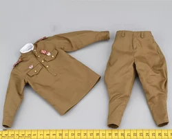 DID R80173 WWII Series Soviet Army Soldier General Warrior Military Dress Suit Uniform Cap with Medal Accesssories For 12