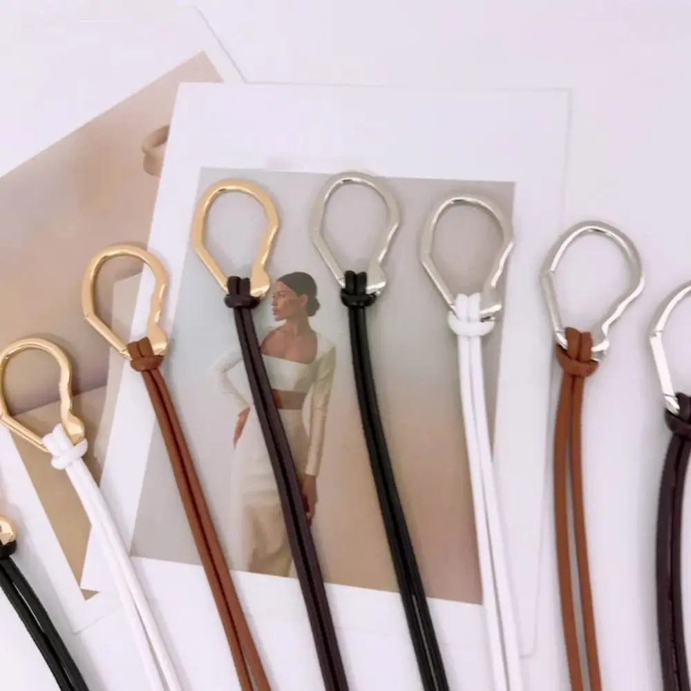 أنيق التخسيس الجلود حبل الخصر سلسلة تنوعا متعددة الاستخدام التنانير غطاء الخصر بسيط أنيق الخصر مقصوص حزام الطرف #2