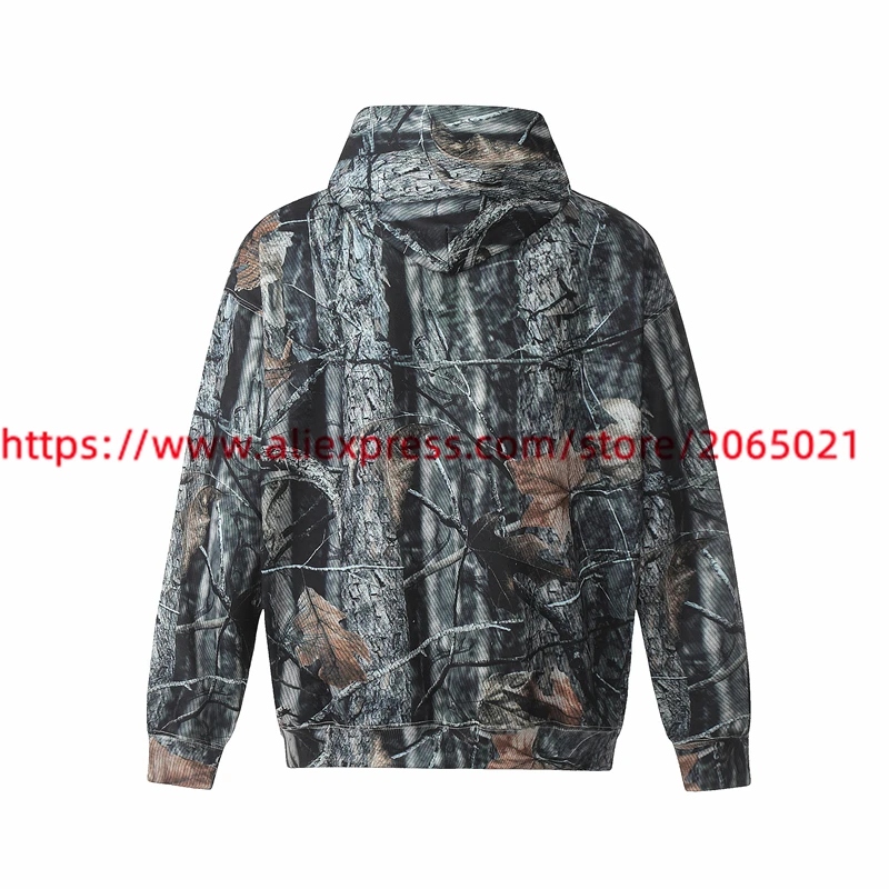 Full Leaf Camouflage Saint Tears Hoodie Hooded Men Women Streetwear Oversize Pullovers