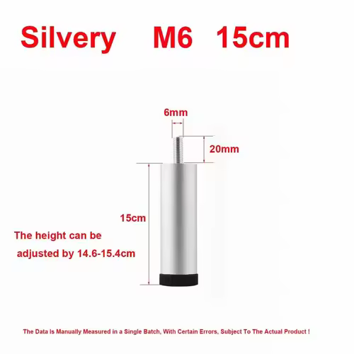 M6 Furniture Height Increasing Foot Pads Washing Machines Refrigerators Shock-Absorbing Adjustable Support Legs - Image 25