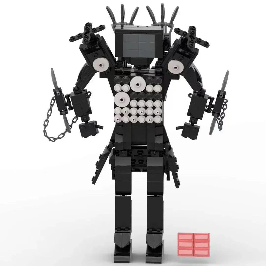 

MOC Skibidi Toilet Multi-chain Model Building Blocks Super TV Man Scientist Camera Speaker Bricks DIY Toy Children Birthday Gift