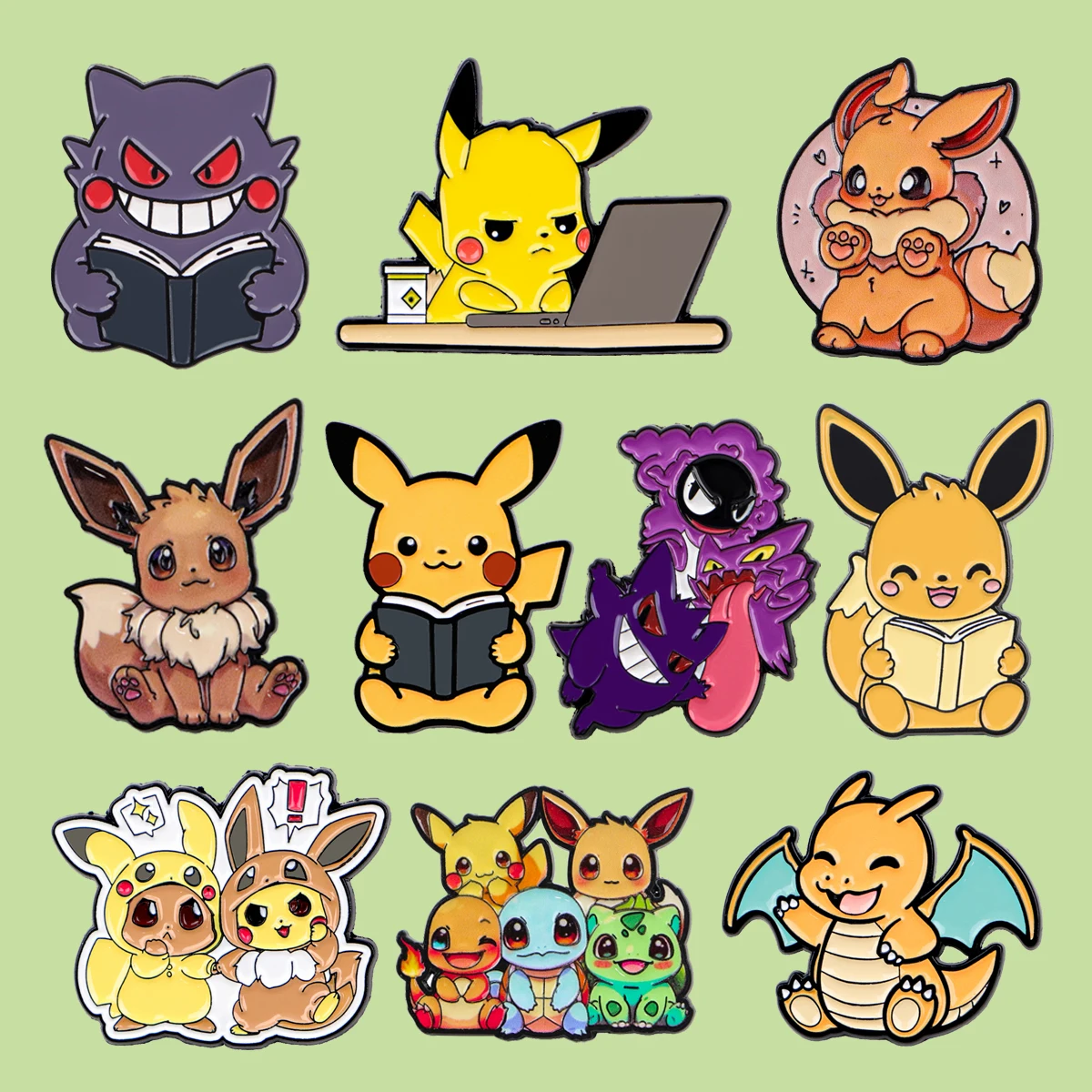 Japanese Anime Monster Enamel Pin Cool Game Brooches for Women Lapel Pins Badges on Backpack Clothing Accessories Jewelry Gifts