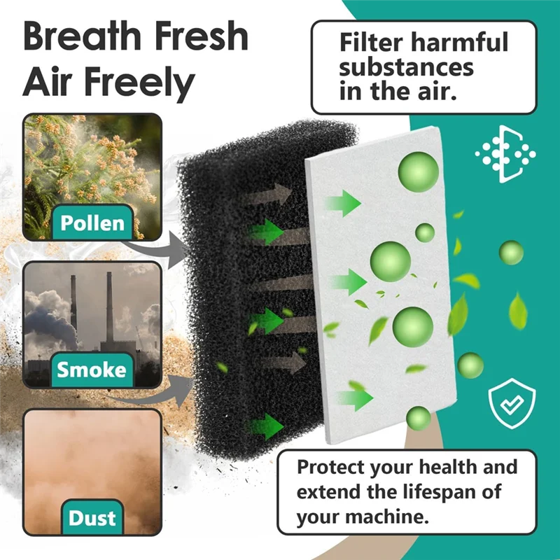 

B17B 60PCS Foam Filter And Ultra Fine Filters For Respironics M Series CPAP Machine Accessories