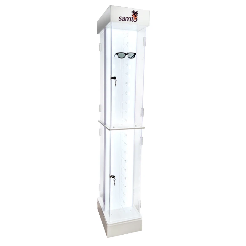 custom.Cheap Glasses Display Acrylic Display Eyewear Floor Standing Shelf Glasses Display Stand