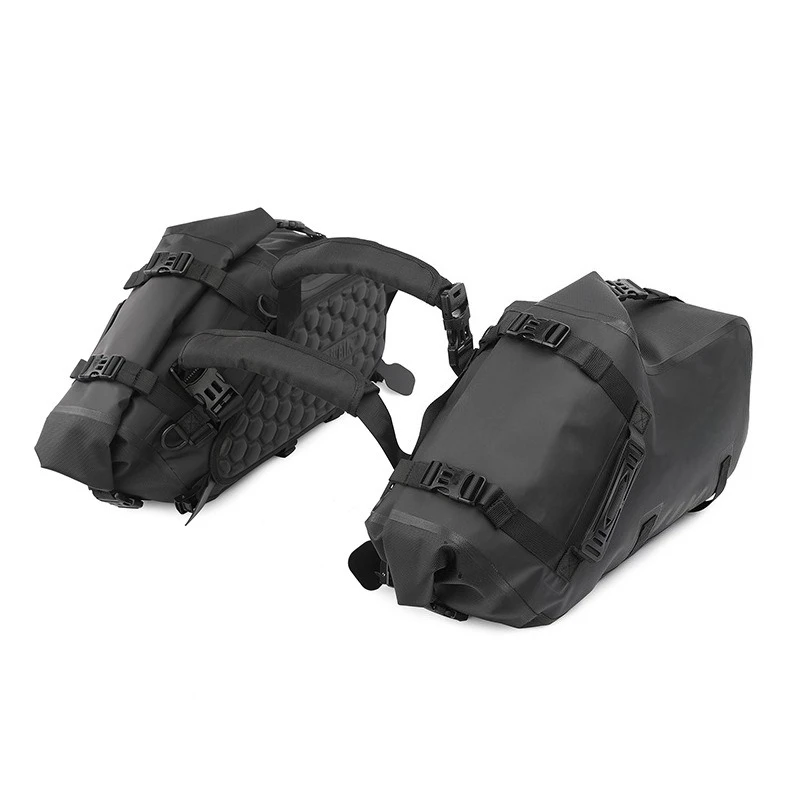 

Waterproof hanging bag, motorcycle bag, motorcycle side bag, and a pair of rear tail bags.
