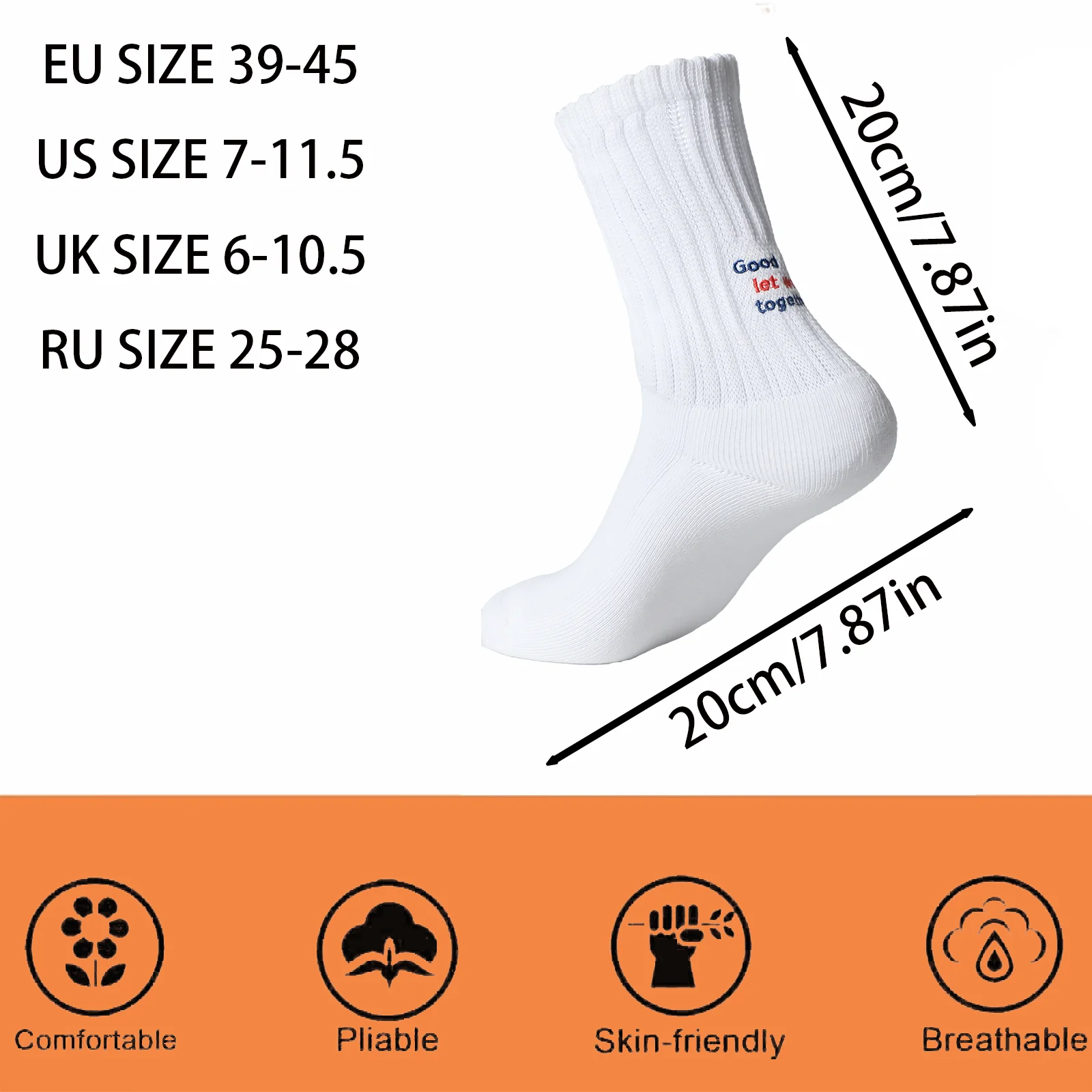 4 Pairs Men's Cotton Work Socks Cushioned Long Running Breathable Ankle Crew Socks Casual Socks for Men Cycling socks