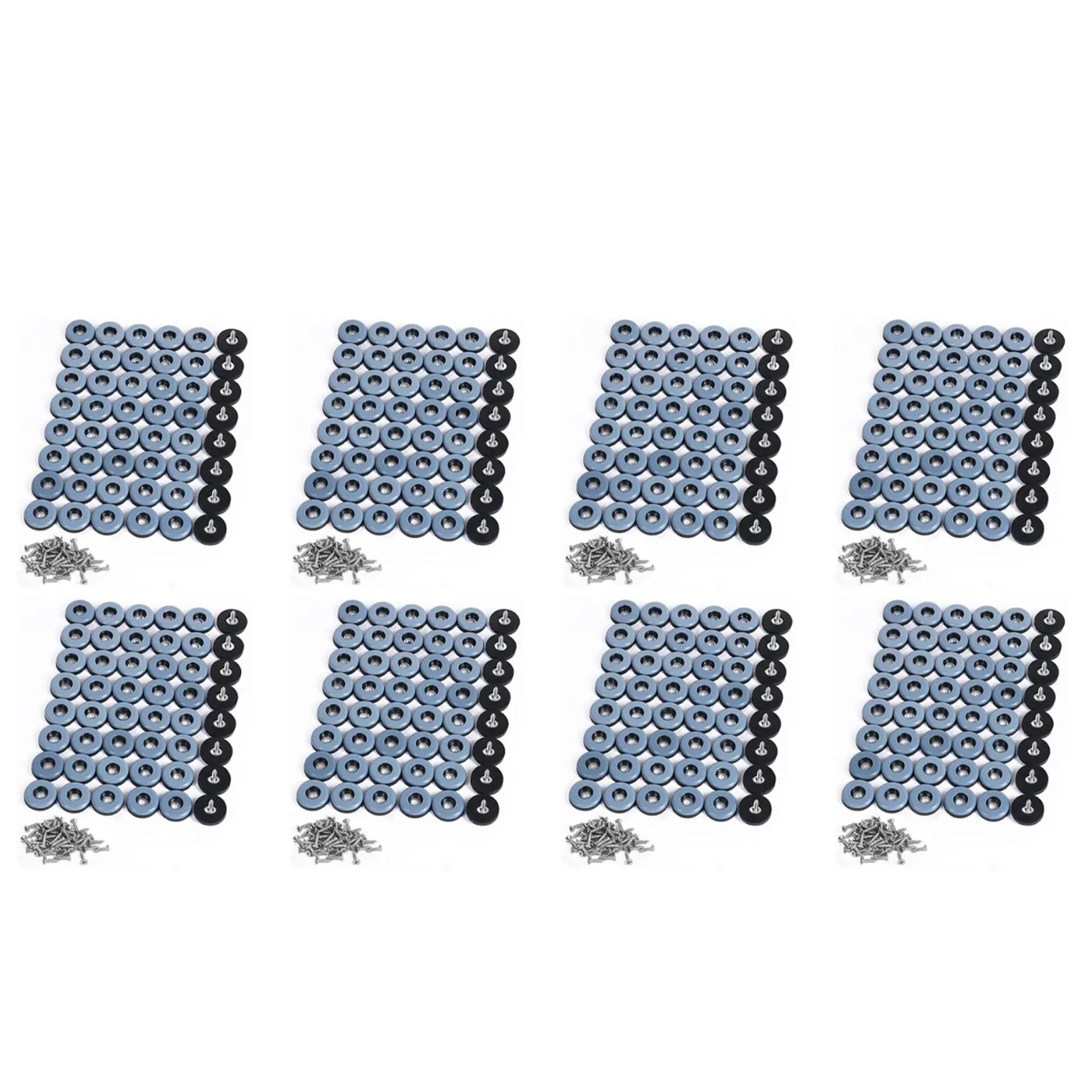 

ABAH-384Pcs Furniture Gliders PTFE Easy Moving Sliders With Screw Floor Protector For Tiled Hardwood Floors(25Mm Round)