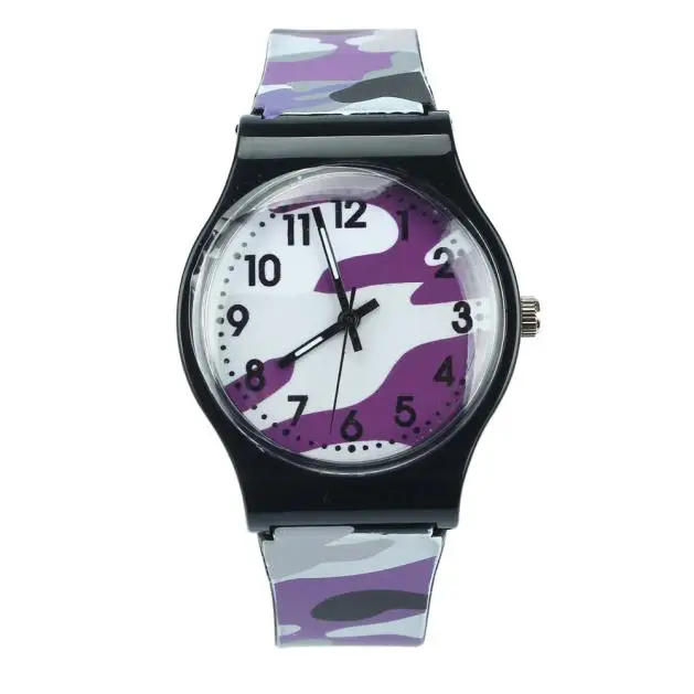 Camouflage Kinderen Horloge Analoog Quartz Polshorloge Siliconen Horloges Voor Jongens Meisjes Student Klok Relogio Infantil