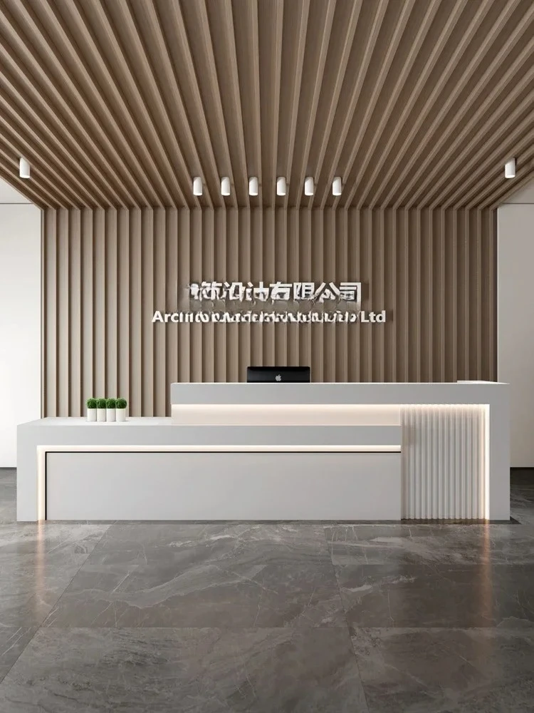 SS newModern الحد الأدنى قسم مبيعات ردهة الفندق مكتب الاستقبال الصينية أمين الصندوق مكتب صالون تجميل مؤسسة التدريب الجبهة