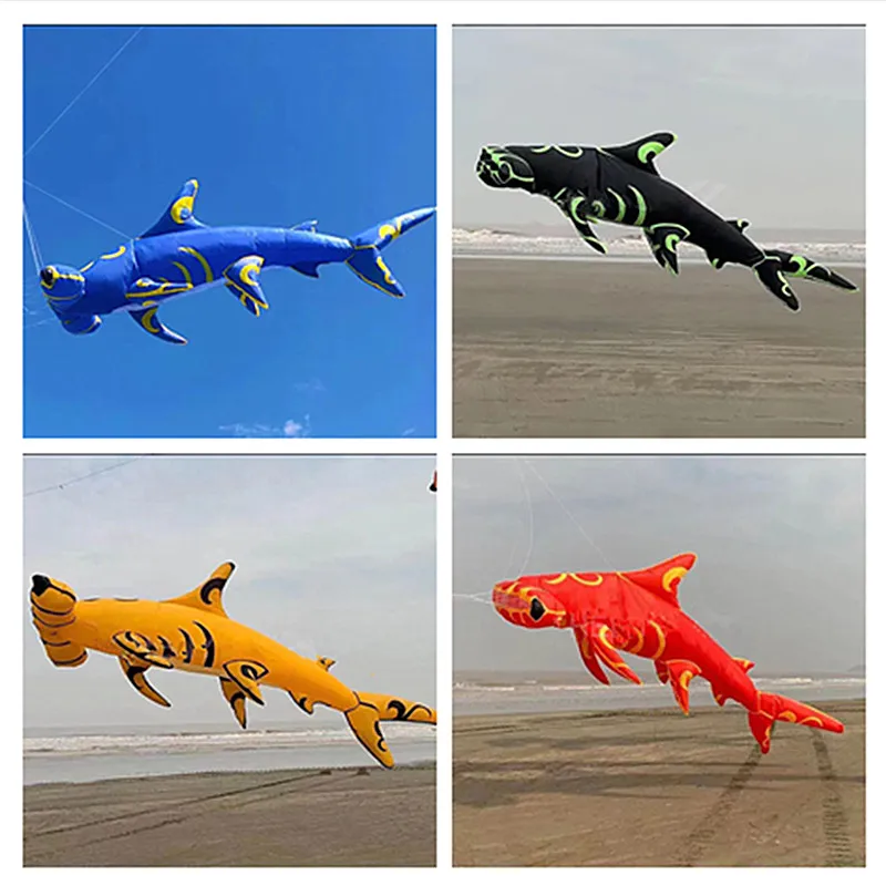 

Free shipping 7m soft inflatable hammerhead shark kite pendant for audlts outdoor games windsurfing deportes-y-ocio giant kite