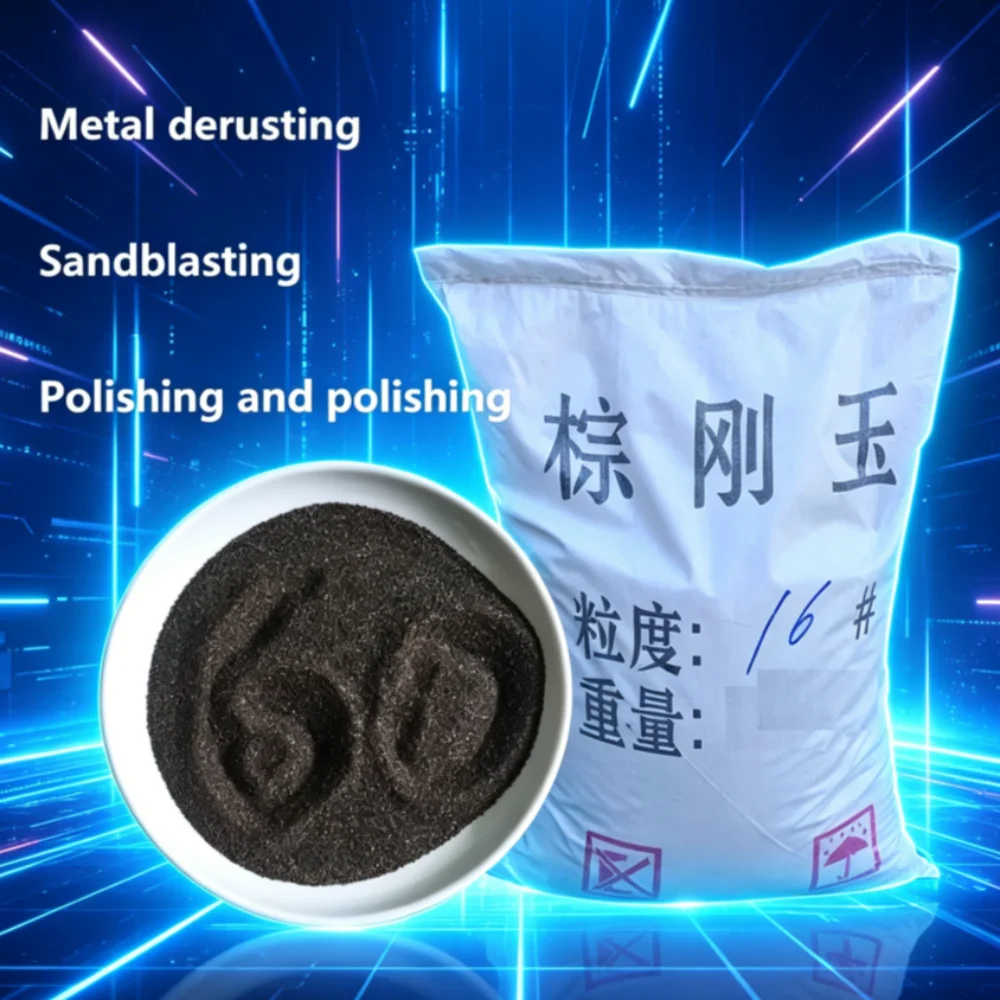 500g Brown corundum abrasive sand blasting rust removal metal polishing grinding powder