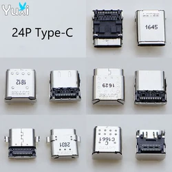 YuXi 2pcs USB Type C 24P Female Connector For LOTES USB 3.1 24Pin Charging Port Socket Charge Dock USB Jack