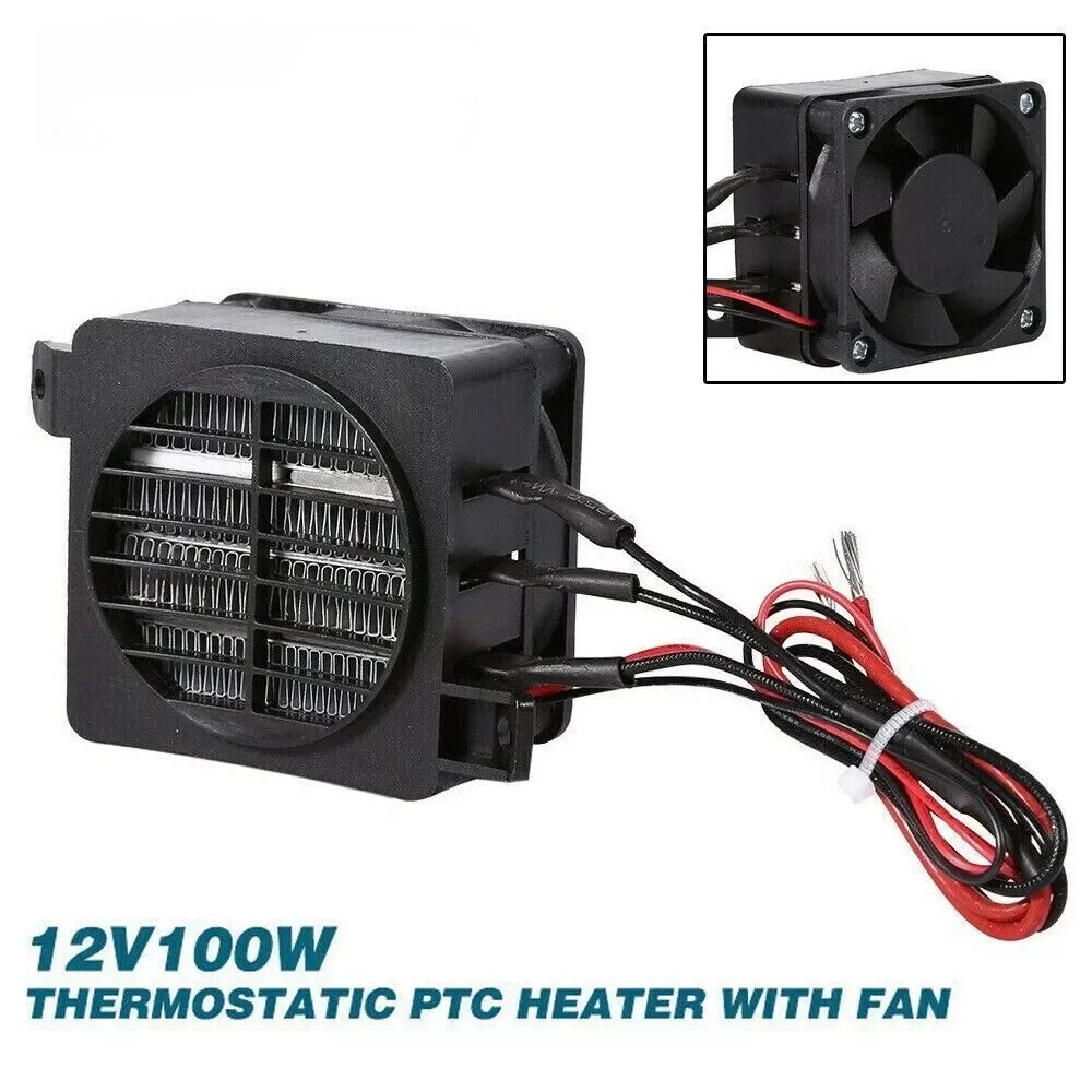 Home Safety Car Air Heater PTC Ceramic Heating Element Heating Fan 12V 100W