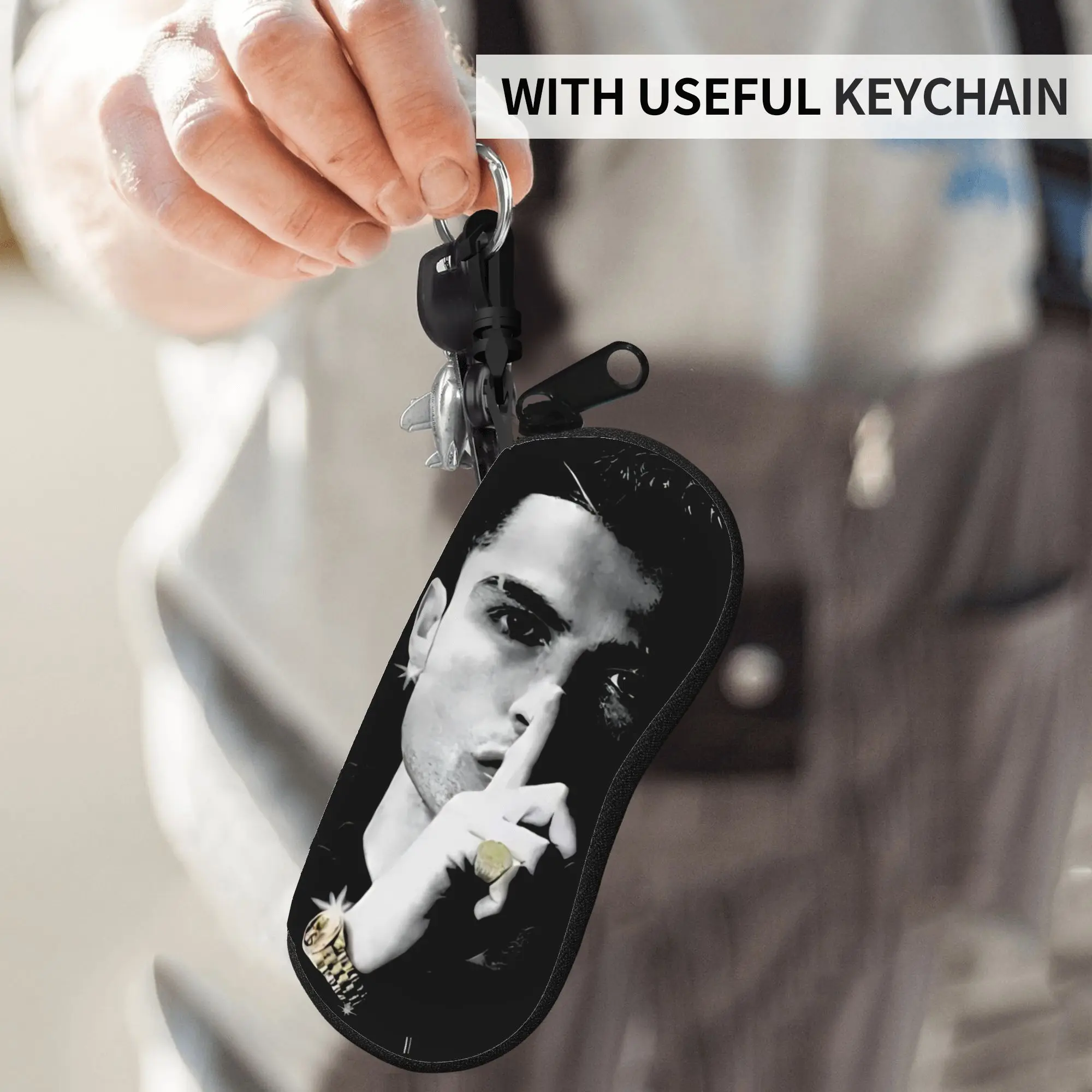 C-CR7 SHHH  Glasses Case Men Women Anti-Fall Box Glasses Box Glasses Box