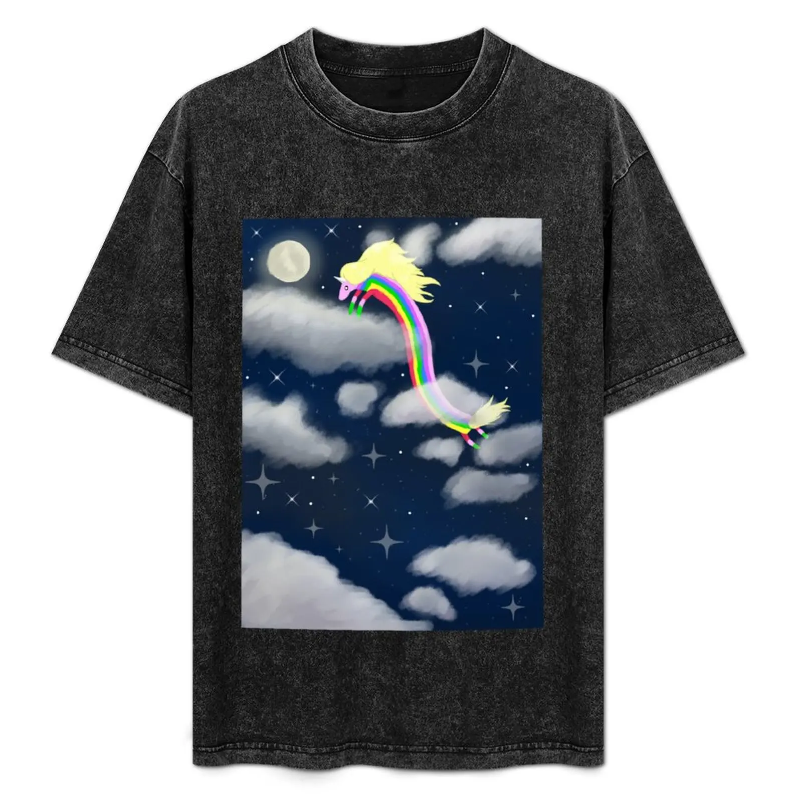 

Lady Rainicorns Moonlight Flight T-Shirt custom t shirt summer clothes T-shirts oversize mens clothes