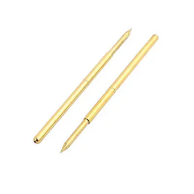 100pcs PA100-B1 1.36mm Dia 33.3mm Length Metal Spring Pressure Test Probe Needle