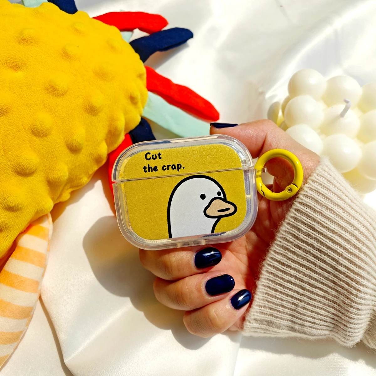 

Case for Apple AirPods 1 2 Pro 3rd Generation Case Soft Duck Cartoon with Ring Headphone Protective Cover for AirPods Pro 2