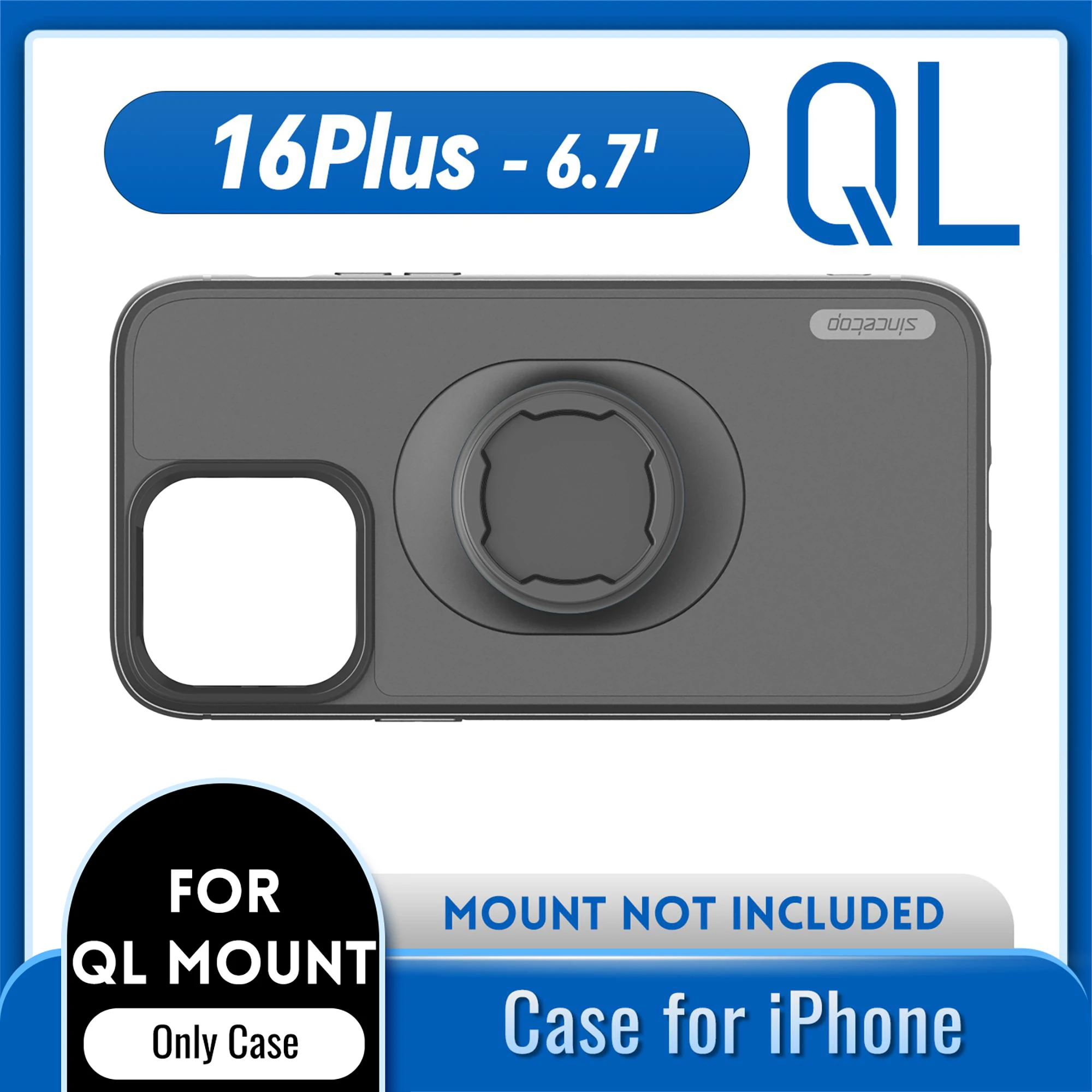 Lock-in Design Case voor iPhone 17/16/15/14/13/12/11/X/8/7 Pro/Plus/Max/Mini/SE voor Quad-stijl Fiets/Motorfiets/Auto Mount Houder