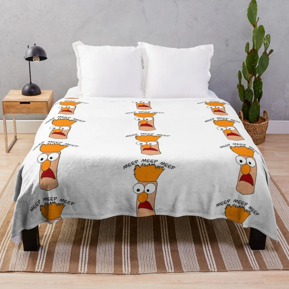 The Muppets - Beaker Meep Meep Meep Throw Blanket Blankets For Sofas Soft decorative Blankets