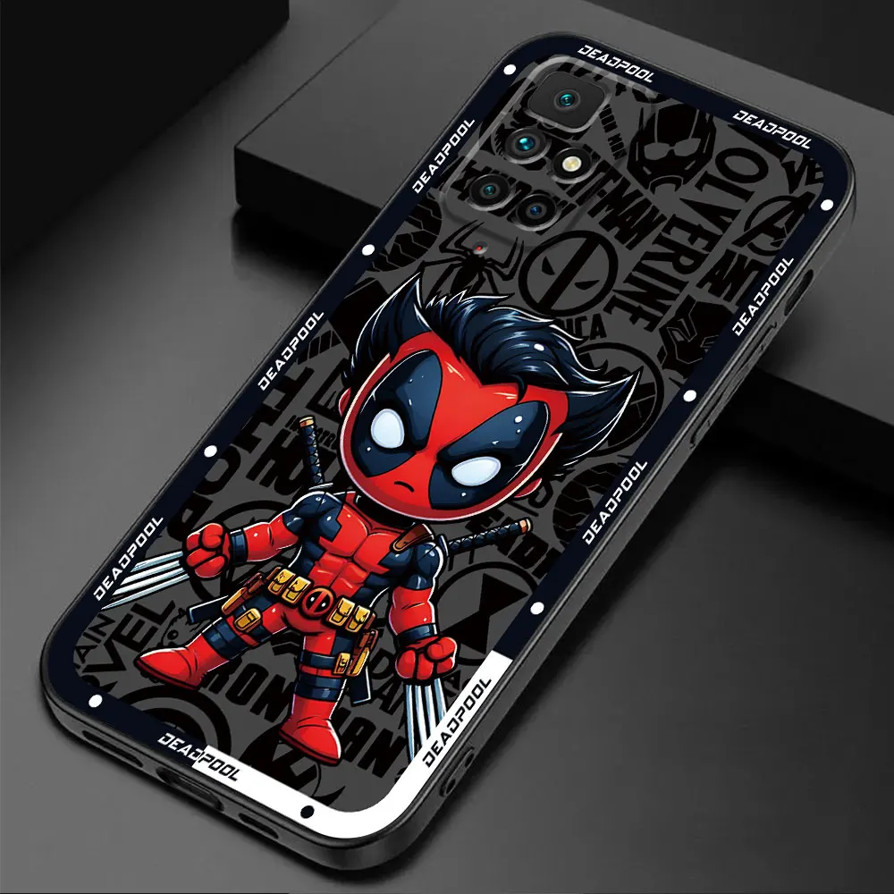 Marvel DeadPool Case for Xiaomi Redmi 12C K40 Pro K50 Gaming A2 A1 Plus 12 K40s K60 9A 10A 10C 9C 10 9 Black Soft Cover