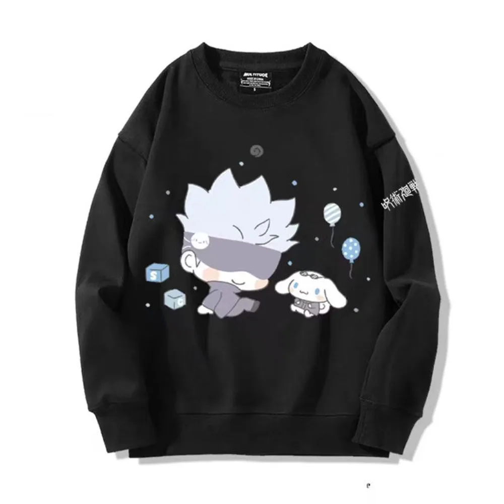 Sanrio Cinnamoroll Sweatshirt Cute Cartoom Jointly-designed Round Neck Tops Fashion Comfortable Hello Kitty Anime Couples Dress