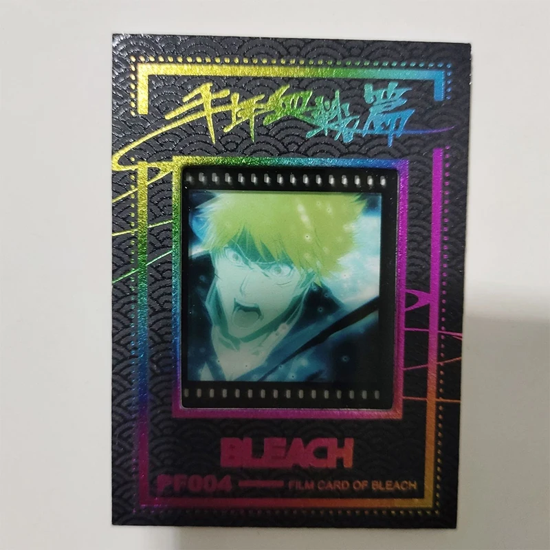Anime Bleach Kurosaki Ichigo Kuchiki Rukia Kuchiki Byakuya PF Cards Collection Cards Christmas Birthday Gifts Children's Toys