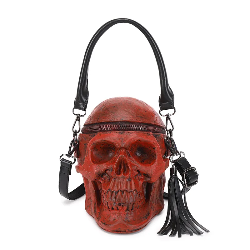 

Creative Horrible Skull Bag Funny 3D Skeleton Head Purses and Handbags for Women Single Package Fashion Designer Satchel Package