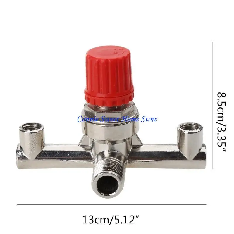 LXAF Double Outlet Tuboy Air Doldy Compressor Switch منظم الضغط لملحقات جزء تركيب الصمام مع V- 3 رؤوس #6