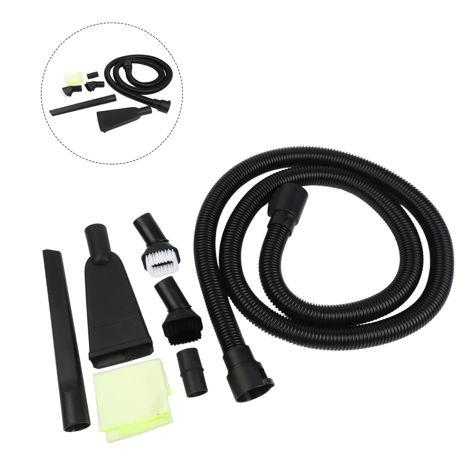 Vacuum Cleaner Accessory Kit for Karcher 2 863304 0 with Soft and Hard Bristle Brushes and Crevice Tool for Deep Dust Removal