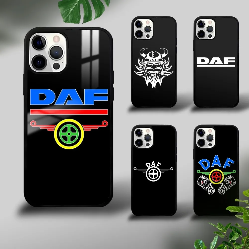 Racing Car D-DAFs Trucks LOGO Phone Case For iPhone 16 15 14 13 12 11 Pro Xs Max Mini Plus Celulares Hard Funda Dropshipping