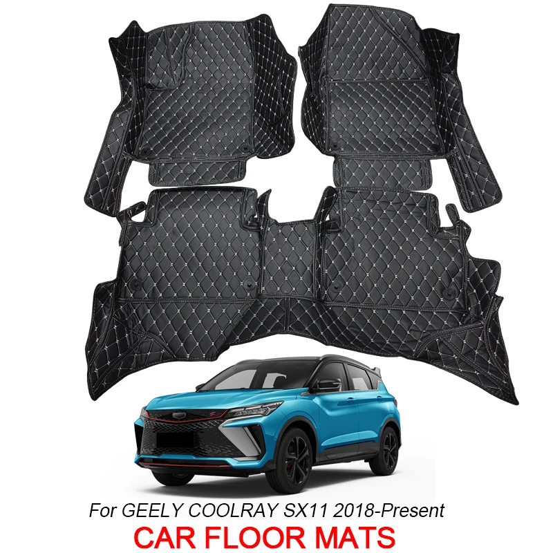 For GEELY COOLRAY SX11 2018-2025 Car Floor Mat 3D Full Surround Protect Liner Foot Pad Carpet PU Leather Waterproof Accessory