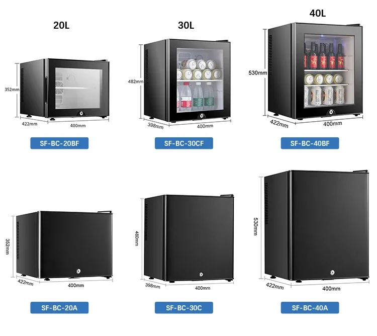 40L Desktop Mini Frigo Bar Geladeira e Hotel Pequeno Balcão Pequeno Hotel Refrigerador