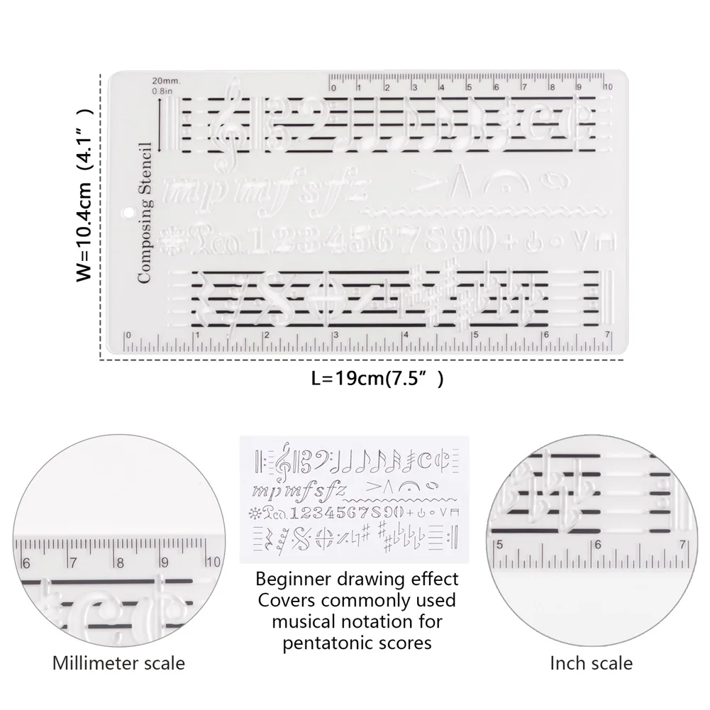 Song Writer's Composing Template Number Symbols Song Writer's Composing Notation Tool For Music Notes Engraving