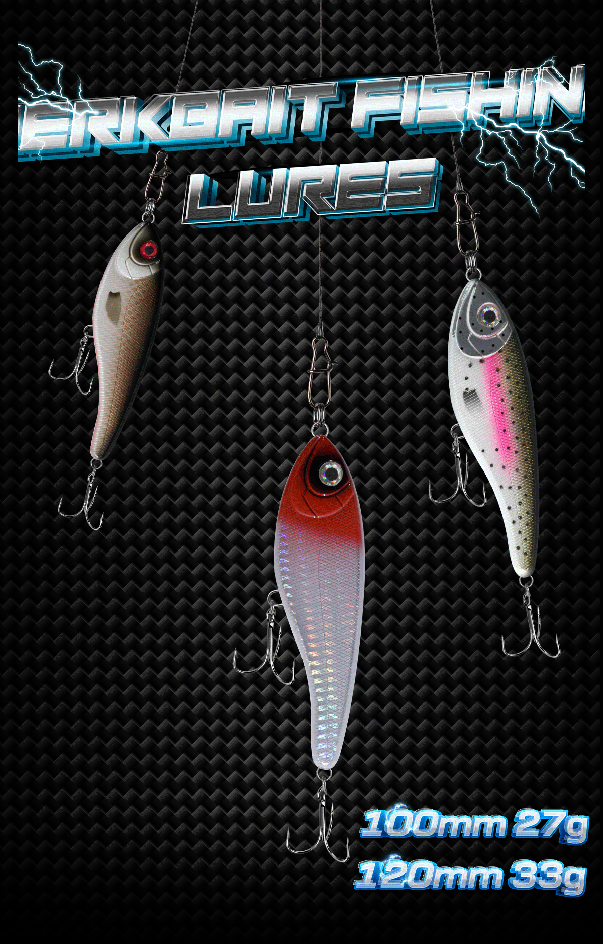 10 cm 27 g 12 cm 33 g Langsam sinkende VIB Neue Jerkbait Angelköder Stille Köder Hechtköder Künstliche Wobbler Pesca Leurre Barsch – Detail 1