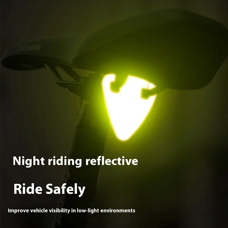 Bicycle Reflective Tail Light Night Riding Reflective Warning Sticker Safe Cycling Lamp MTB Raod Rear Light Bicycle Accessories
