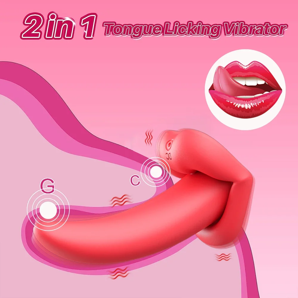 Remote Control Tongue Licking Vibrator Female Vaginal Oral Clitoris Stimulator G Spot Massager Adult Goods Sex Toys for Women