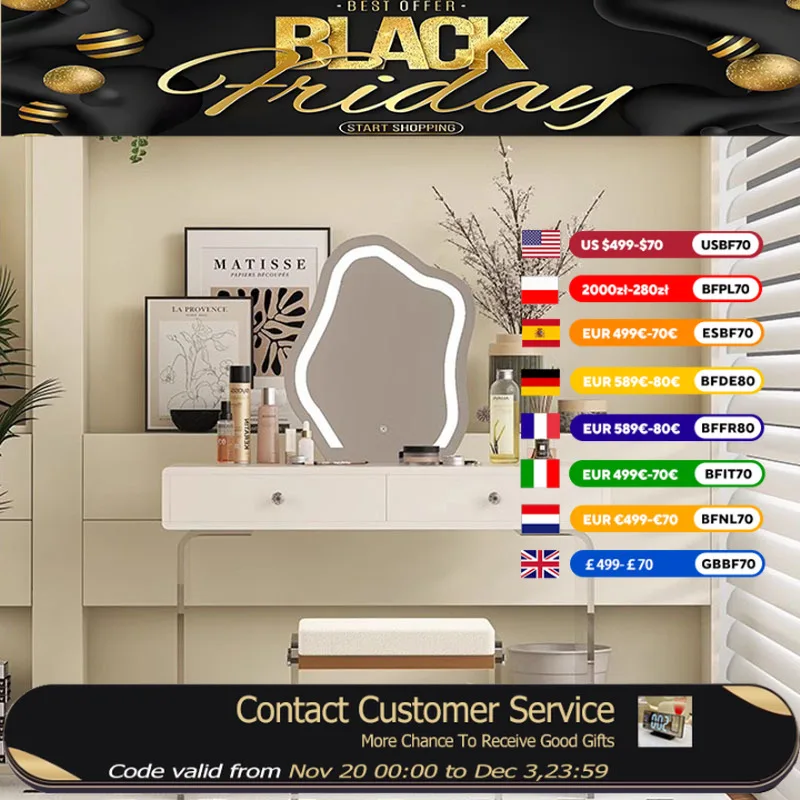 

Черный современный туалетный столик, зеркала, небольшой деревянный комод, туалетный столик для макияжа, спальни, Mesa Maquillaje, мебель для дома