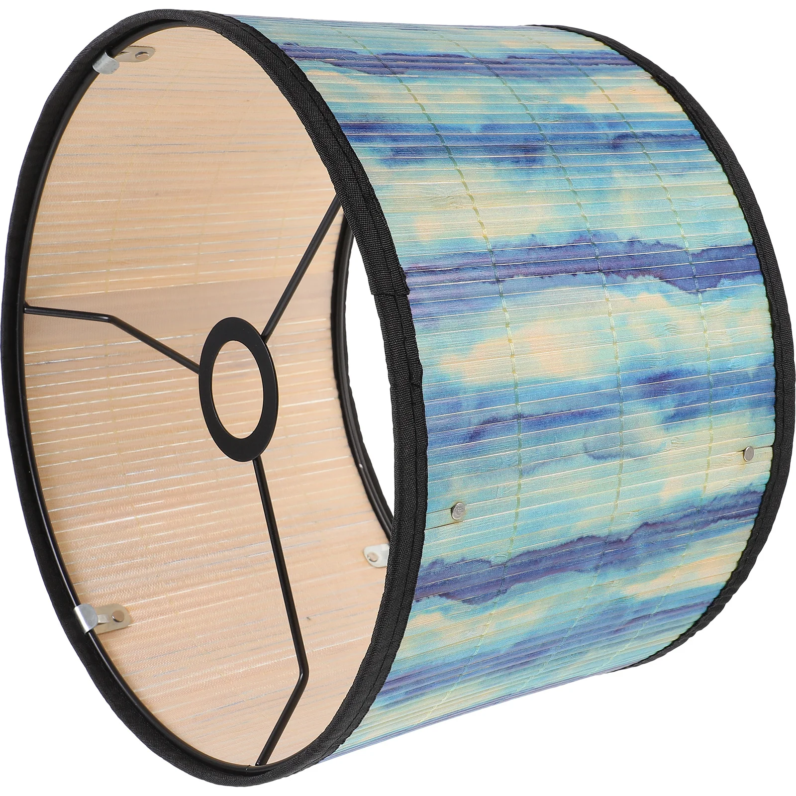 

Винтажный бамбуковый абажур, уникальный печатный дизайн, многофункциональный домашний декор, легко держать абажуры, абажуры