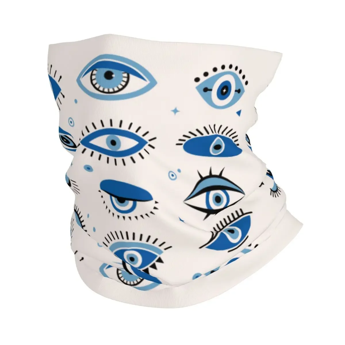 Evil Eye Winter Headband Neck Warmer Women Men Ski Hunting Tube Scarf Mediterranean Culture Face Bandana Gaiter