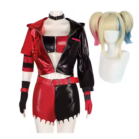 Harley Cosplay Costume Carnival Uniform Wig Anime Halloween Costumes Women Game