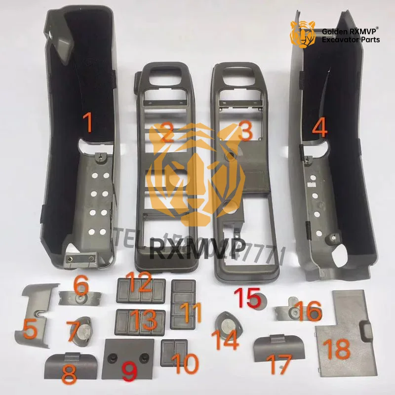 Excavator Accessories For Vol-Vo ec210b/240/290/360b Joystick Armrest Box Decorative Panel Interior Trim