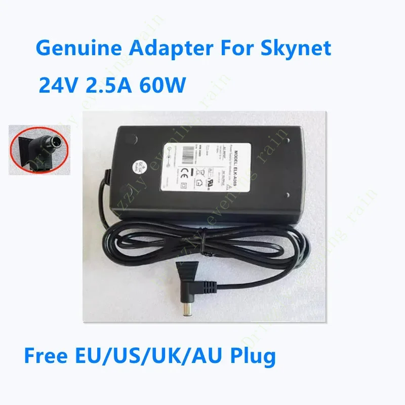 Group adaptateur secteur d'alimentation ELK-A069 24V 2.5A 60W pour Skynet weinmann WM 24480 chargeur de puissance à usage médical