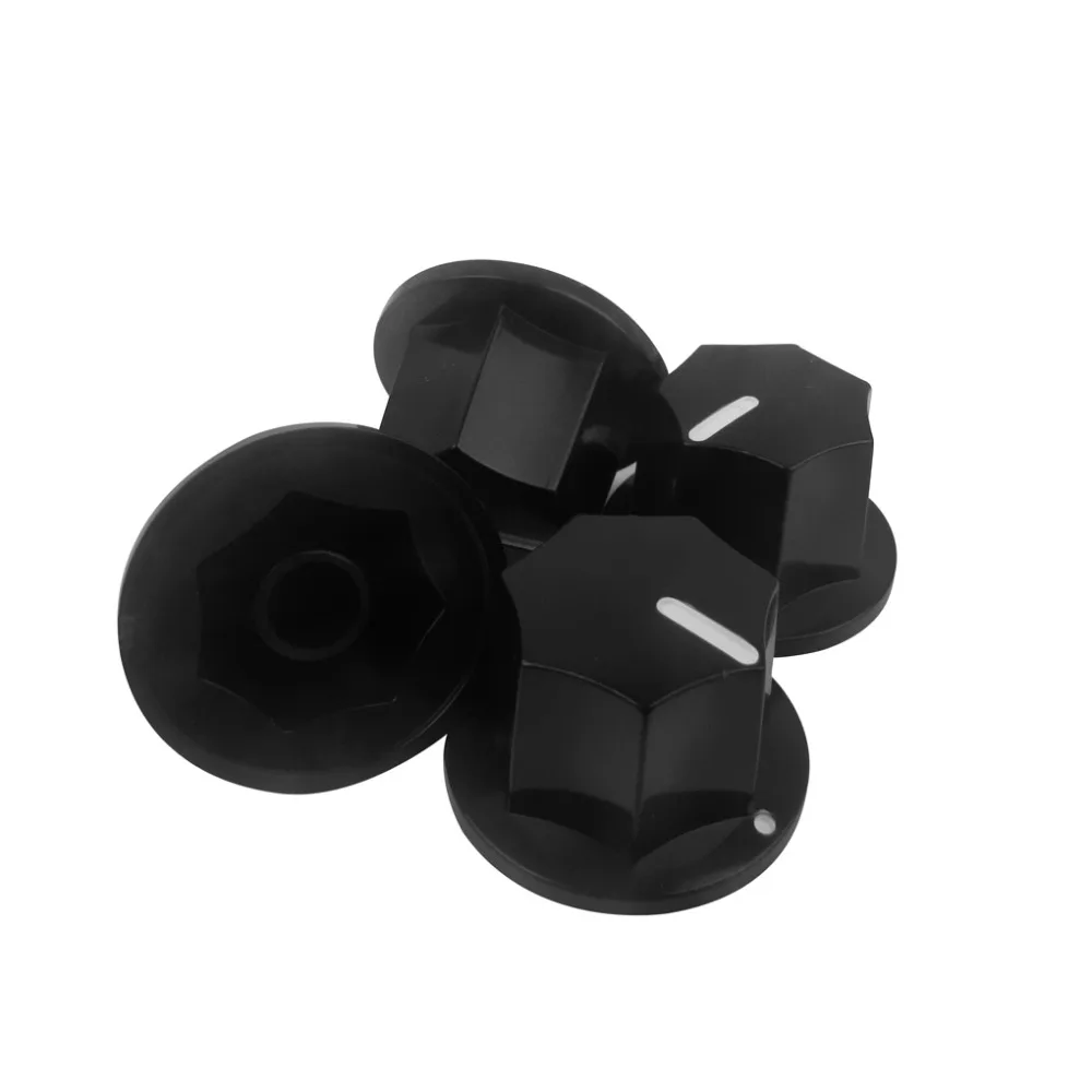 12Pcs Plastic Amplifier Amp Knobs Bass Guitar Control Knobs, Guitar Accessories, Black, Big / Small Knobs Optional