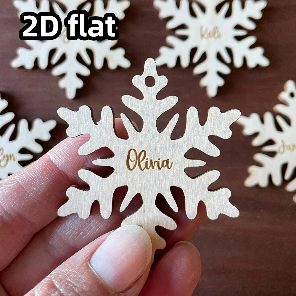 علامات ندفة الثلج لعيد الميلاد الشخصية |   الحلي عطلة صغيرة |   لوحات اسم تخزين مخصصة للديكور الاحتفالي