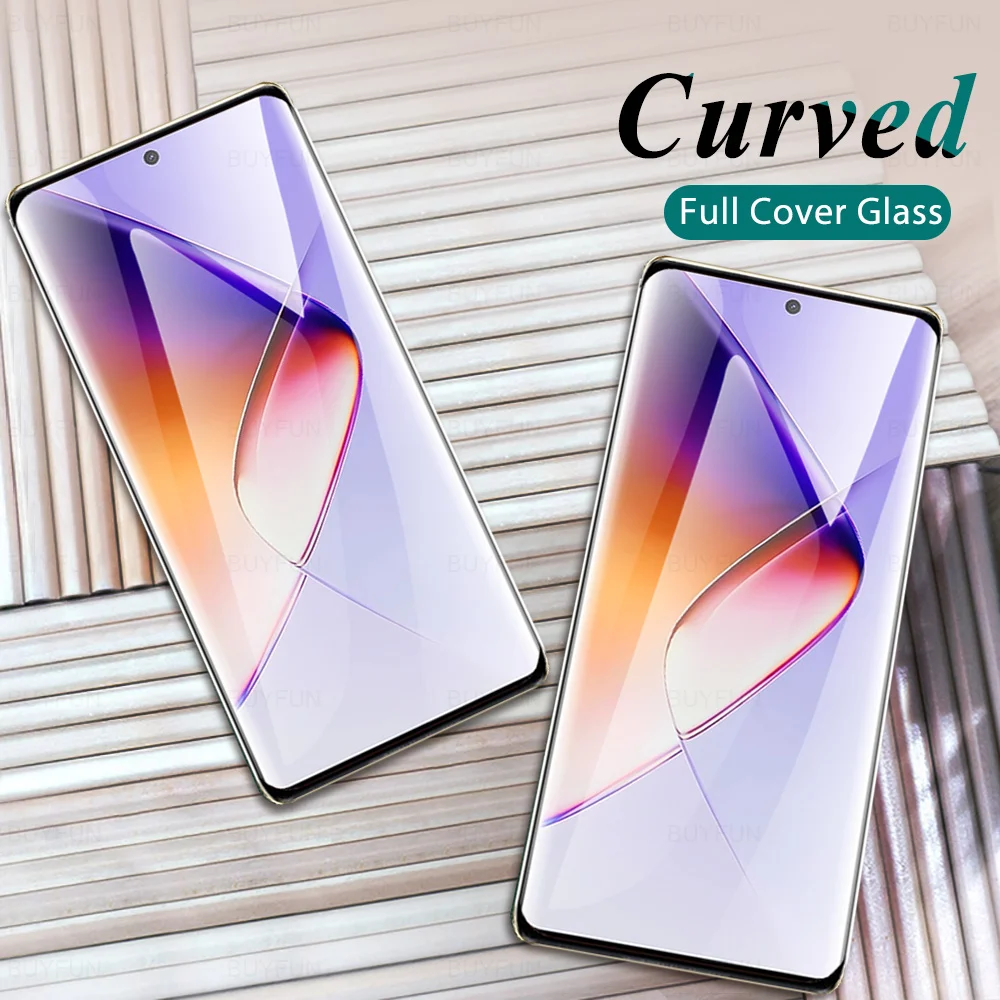 For Infinix Note 40 Pro 5G Glass 2Pcs Curved Tempered Glass Note40 Pro+ Note40Pro Plus 40Pro 4G 2024 Screen Protector Cover Film